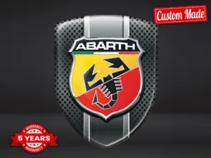 Fiat Abarth Decalcomanie Lunotto Auto Premium Lusso Regolabili